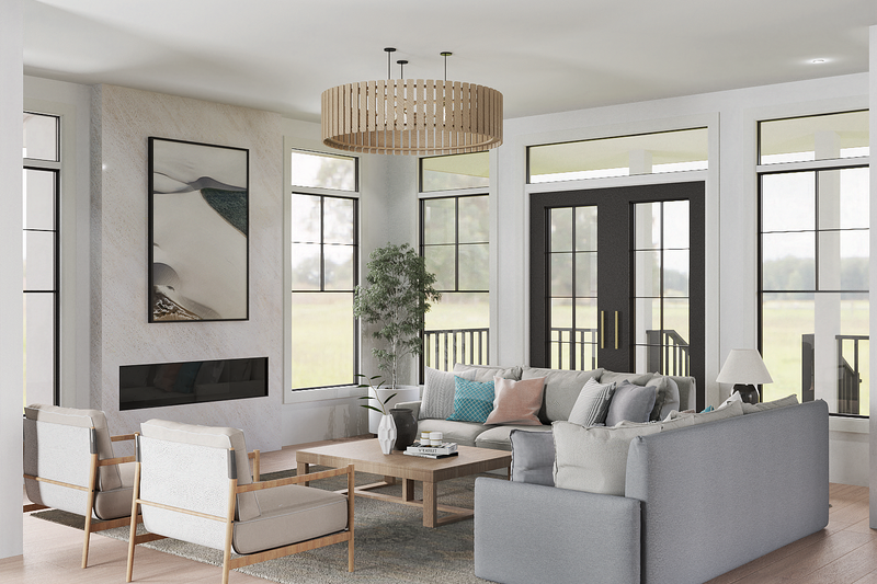 House Design - Interior - Family Room for Craftsman House Plan #119-450 - 4 bed, 4 bath