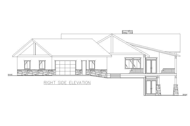 Home Plan - Exterior - Other Elevation for Contemporary House Plan #117-979 - 4 bed, 4 bath
