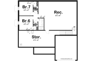 Craftsman Style House Plan - 5 Beds 2 Baths 1929 Sq/Ft Plan #455-362 