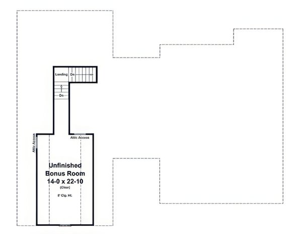 Home Plan - Floor Plan - Upper Floor for Craftsman House Plan #21-671 - 3 bed, 2.5 bath