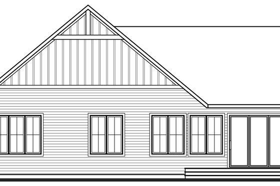Exterior - Rear Elevation for Farmhouse House Plan #23-2768 - 4 bed, 3 bath