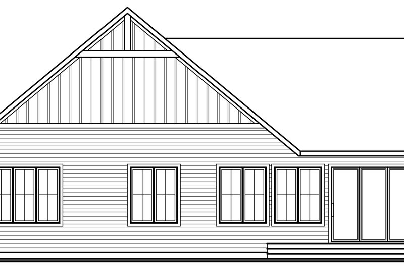 Home Plan - Exterior - Rear Elevation for Farmhouse House Plan #23-2768 - 4 bed, 3 bath