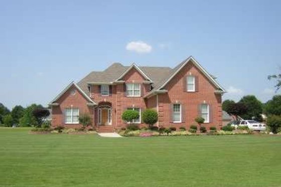 Exterior - Front Elevation for Colonial House Plan #81-1602 - 4 bed, 3.5 bath