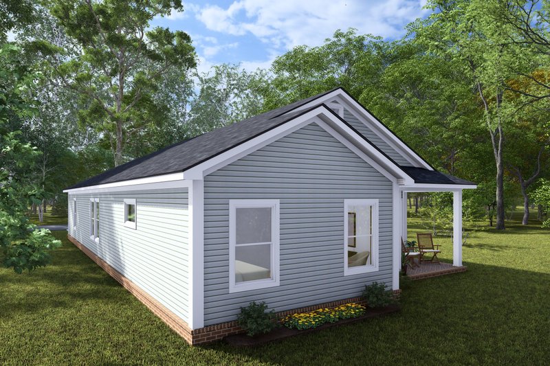 Home Plan - Exterior - Other Elevation 2 for Contemporary House Plan #513-2286 - 3 bed, 2 bath