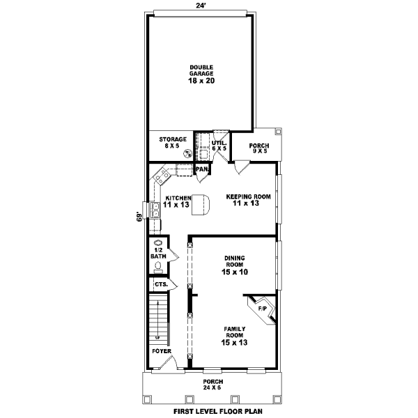 Southern Floor Plan - Main Floor Plan #81-13604