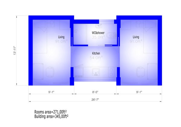 Modern Floor Plan - Main Floor Plan #549-36