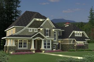 Exterior - Front Elevation Plan #51-544
