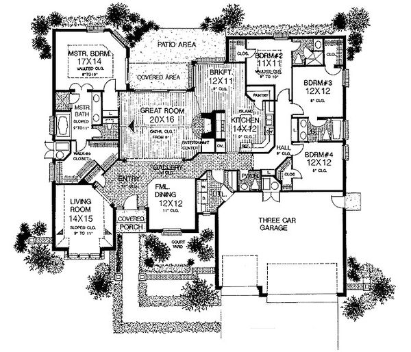 European Floor Plan - Main Floor Plan #310-729