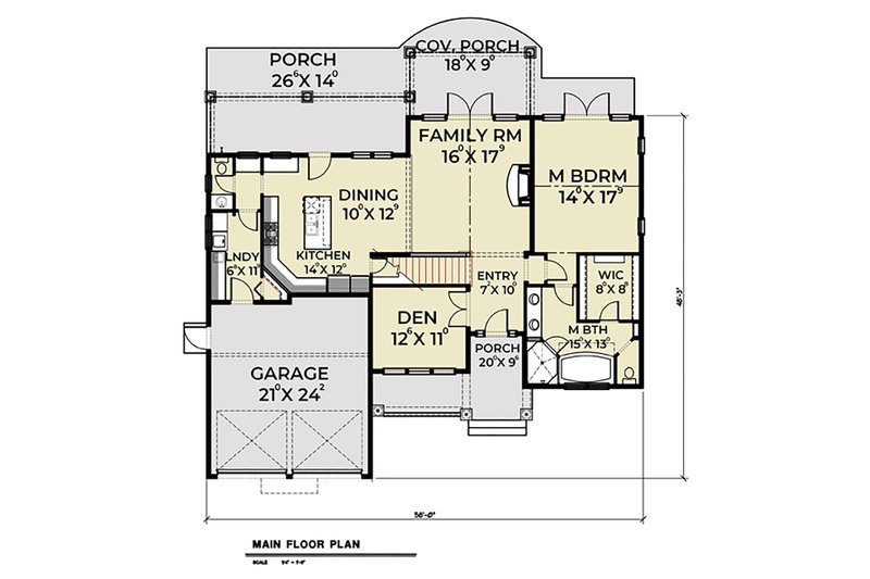 Craftsman Style House Plan - 3 Beds 2.5 Baths 2315 Sq/Ft Plan #1070-58 ...