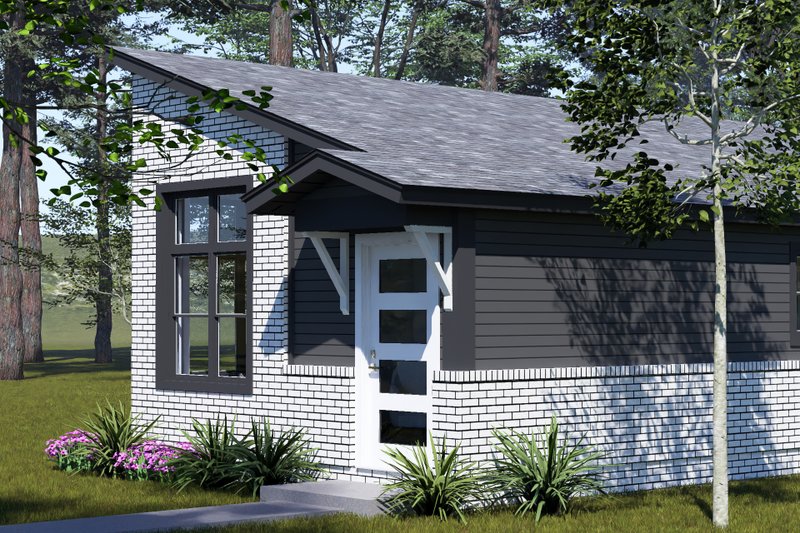 Dream House Plan - Exterior - Other Elevation for Modern House Plan #513-2435 - 1 bed, 1 bath