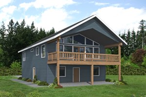 Country Exterior - Front Elevation Plan #117-975