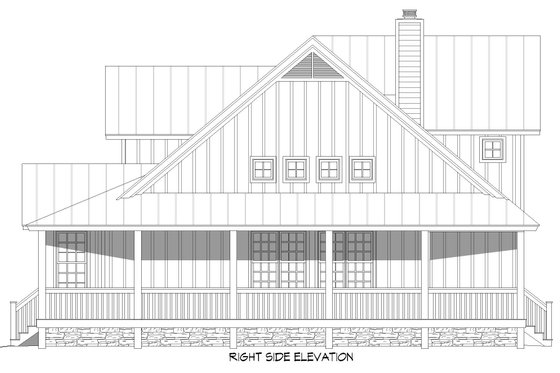 Exterior - Other Elevation 1 for Cabin House Plan #932-776 - 3 bed, 2.5 bath
