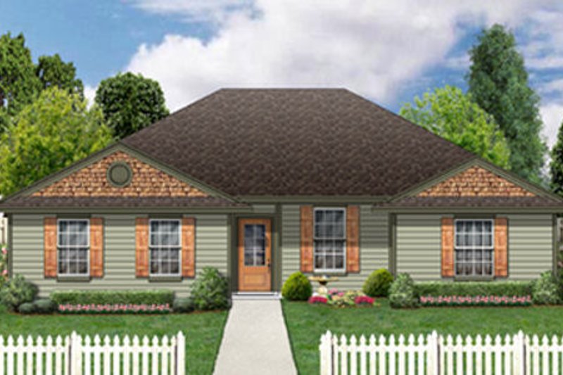 Dream House Plan - Ranch Exterior - Front Elevation Plan #84-475