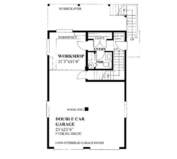 Farmhouse Floor Plan - Main Floor Plan #118-135