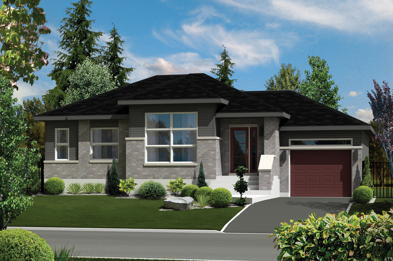 Home Plan - Contemporary Exterior - Front Elevation Plan #25-4273