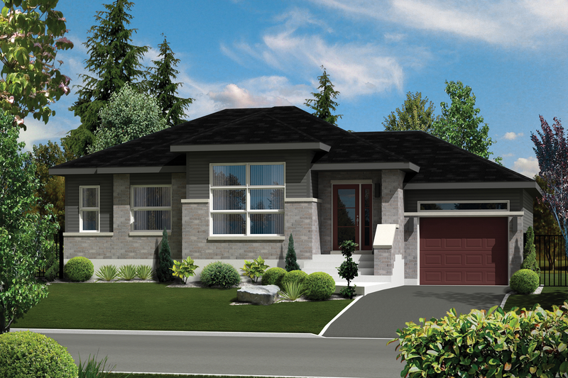 Dream House Plan - Contemporary Exterior - Front Elevation Plan #25-4273