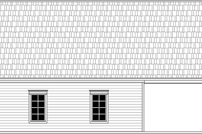 Home Plan - Exterior - Rear Elevation for Traditional House Plan #21-457, 0 bath