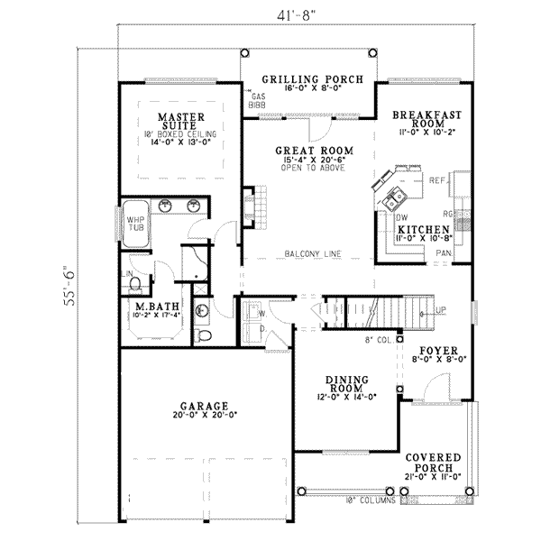 House Plan Design - Farmhouse Floor Plan - Main Floor Plan #17-405