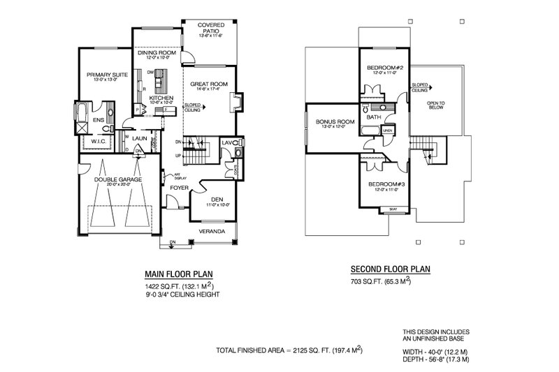 Dream House Plan - Floor Plan - Main Floor for Craftsman House Plan #1100-154 - 3 bed, 2.5 bath