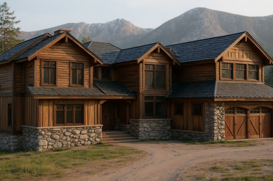 Exterior - Front Elevation for Craftsman House Plan #921-13 - 3 bed, 3.5 bath