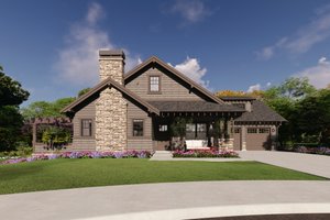 Craftsman Exterior - Front Elevation Plan #1069-39