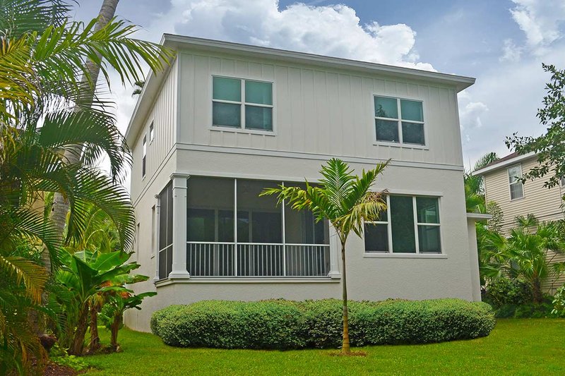 Home Plan - Exterior - Rear Elevation for Beach House Plan #938-108 - 3 bed, 2.5 bath