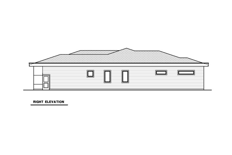 Architectural House Design - Exterior - Other Elevation for Contemporary House Plan #1070-157 - 2 bed, 3 bath