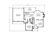 Colonial Style House Plan - 3 Beds 2.5 Baths 1956 Sq/Ft Plan #320-472 