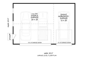 Floor Plan - Main Floor for Country House Plan #932-197, 0 bath