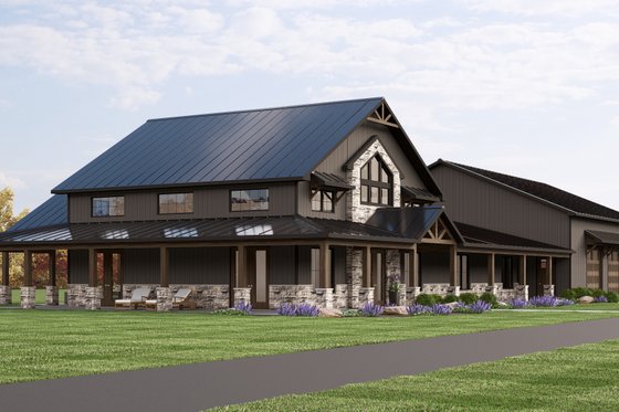 Exterior - Other Elevation 16 for Barndominium House Plan #1064-371 - 3 bed, 2.5 bath