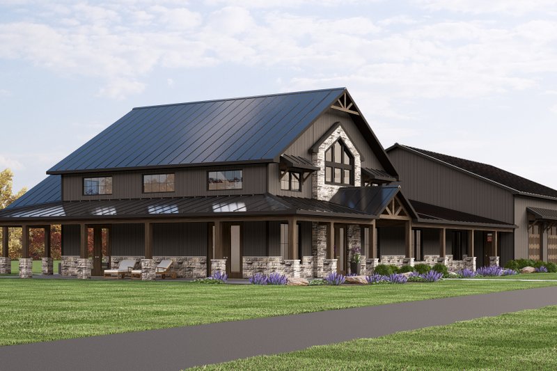 Architectural House Design - Exterior - Other Elevation 16 for Barndominium House Plan #1064-371 - 3 bed, 2.5 bath