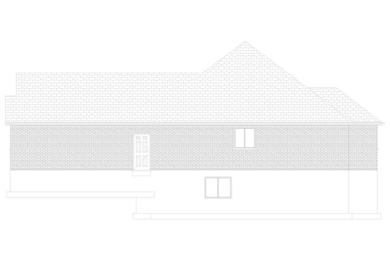 House Plan Design - Exterior - Other Elevation 1 for Ranch House Plan #1060-173 - 3 bed, 2 bath