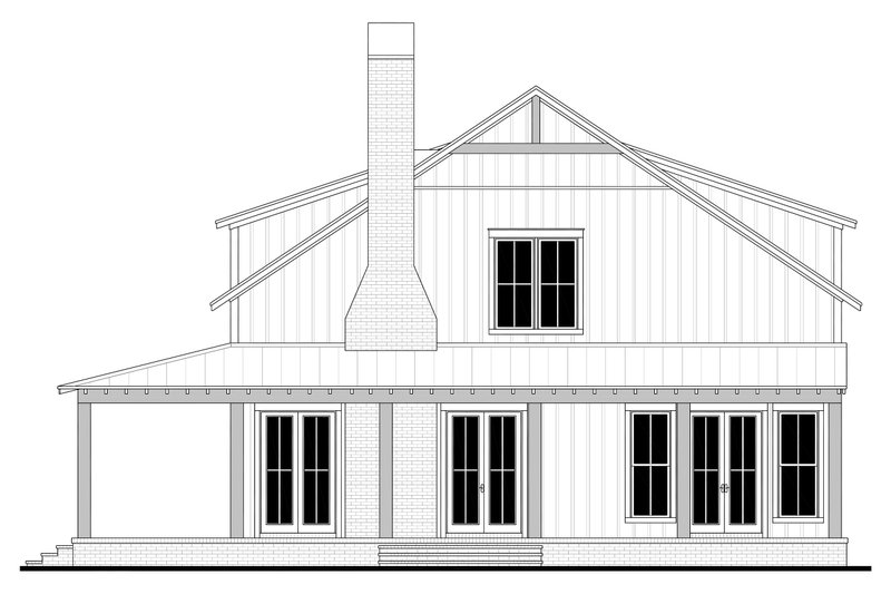 Dream House Plan - Exterior - Other Elevation 1 for Barndominium House Plan #430-340 - 4 bed, 3 bath