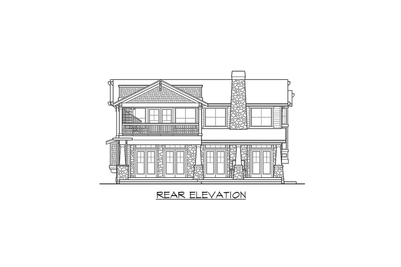 Home Plan - Exterior - Other Elevation 2 for Craftsman House Plan #132-131 - 4 bed, 4.5 bath