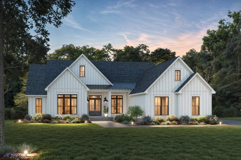 House Plan Design - Exterior - Front Elevation 2 for Farmhouse House Plan #430-413 - 4 bed, 3.5 bath