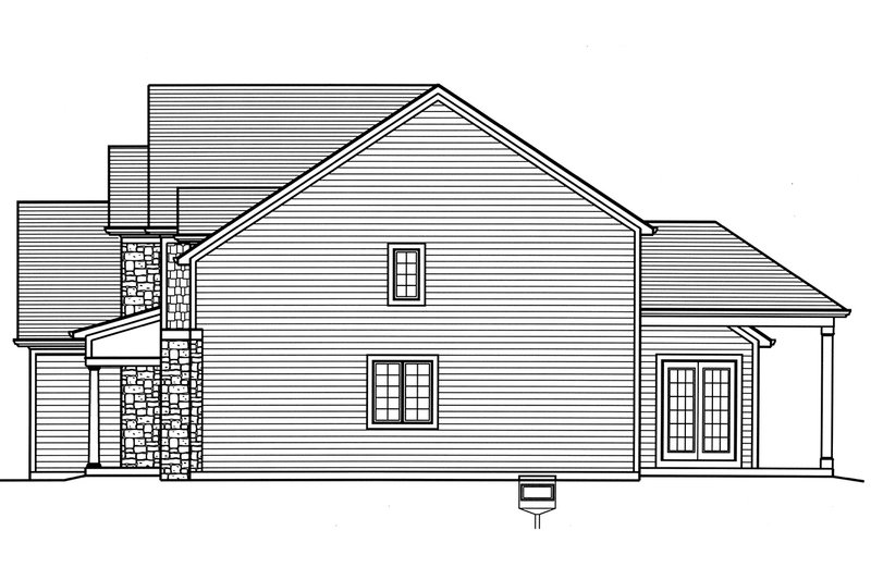 Architectural House Design - Right Side Elevation