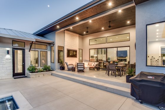 Exterior - Outdoor Living 1 for Contemporary House Plan #935-14 - 4 bed, 4 bath