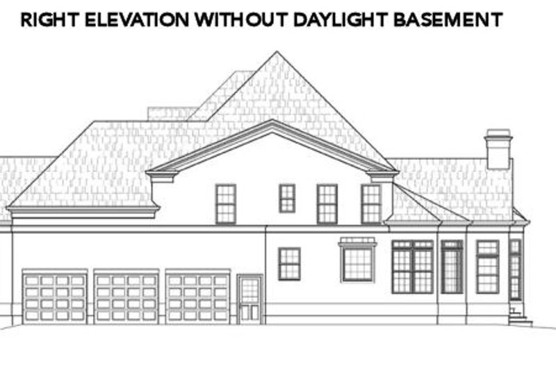 Home Plan - Exterior - Other Elevation for European House Plan #119-360 - 4 bed, 3.5 bath