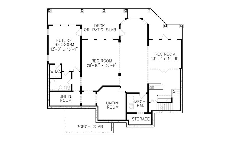 House Blueprint - Floor Plan - Other Floor for Traditional House Plan #54-448 - 3 bed, 3 bath
