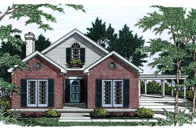 House Plan Design - Southern Exterior - Front Elevation Plan #406-227