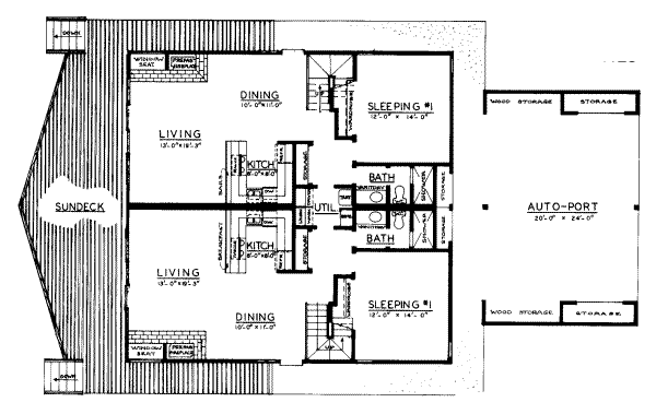Modern Floor Plan - Main Floor Plan #303-274