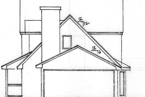 Exterior - Other Elevation 1 for Farmhouse House Plan #30-355 - 3 bed, 2 bath