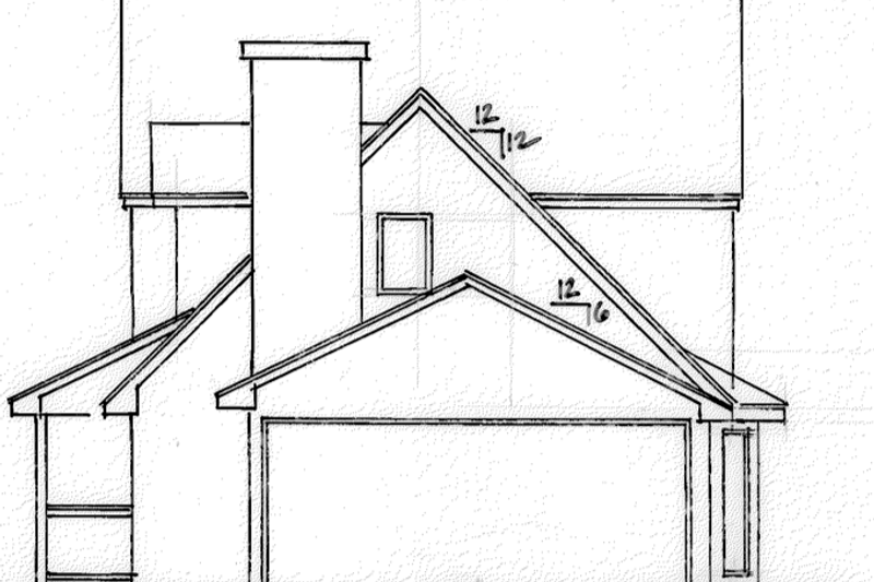 Architectural House Design - Exterior - Other Elevation 1 for Farmhouse House Plan #30-355 - 3 bed, 2 bath