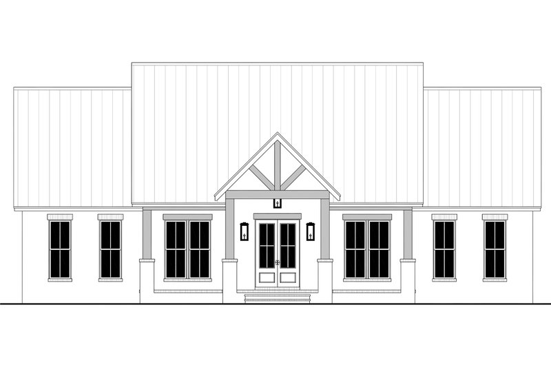 Dream House Plan - Exterior - Rear Elevation 2 for Farmhouse House Plan #430-322 - 3 bed, 2.5 bath