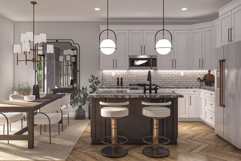 House Plan Design - Interior - Kitchen 1 for Victorian House Plan #455-462 - 3 bed, 2.5 bath