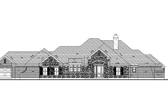 Exterior - Other Elevation for European House Plan #410-354 - 3 bed, 3 bath