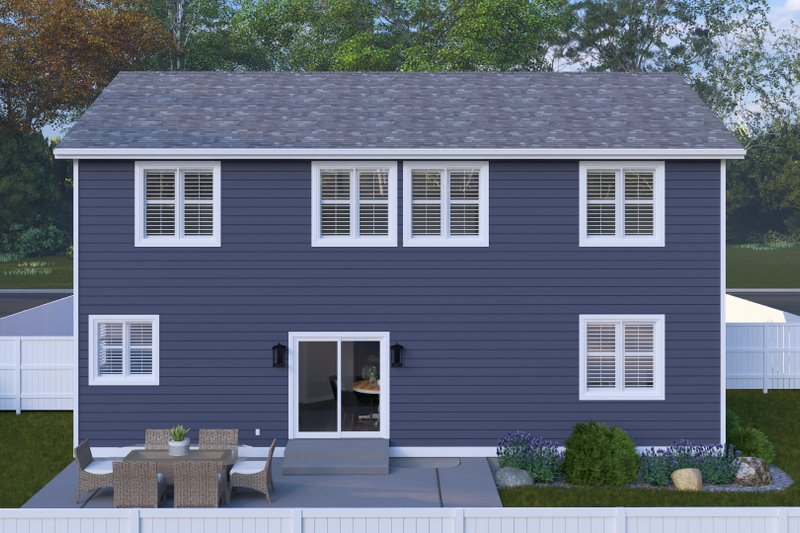 Home Plan - Exterior - Rear Elevation 1 for Farmhouse House Plan #1060-360 - 4 bed, 2.5 bath