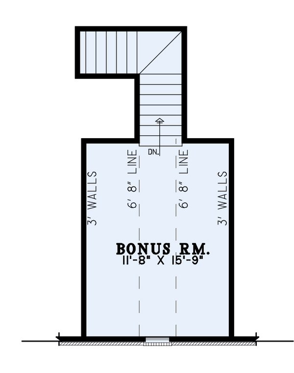 Architectural House Design - Country Floor Plan - Upper Floor Plan #17-3003