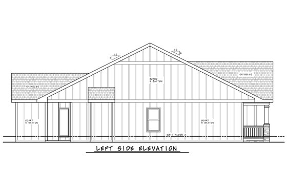 Exterior - Other Elevation for Craftsman House Plan #20-2543 - 3 bed, 2 bath