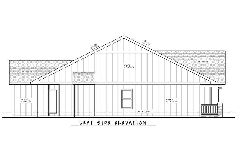 Dream House Plan - Exterior - Other Elevation for Craftsman House Plan #20-2543 - 3 bed, 2 bath